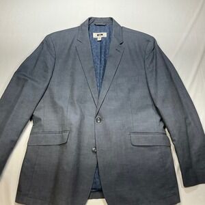 Joseph Abboud Mens Gray Textured Blazer Sport Coat Jacket XL Paisley Lined